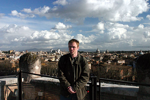 Jason atop Castle San Angelo