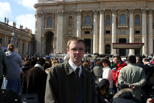 Jason at papal audience